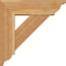 Ekena Millwork Traditional Traditional Rough Sawn Bracket w/ Offset Brace, Western Red Cedar, 6"W x 18"D x 18"H BKT0604X18X18TRA01RWR - alternate 2